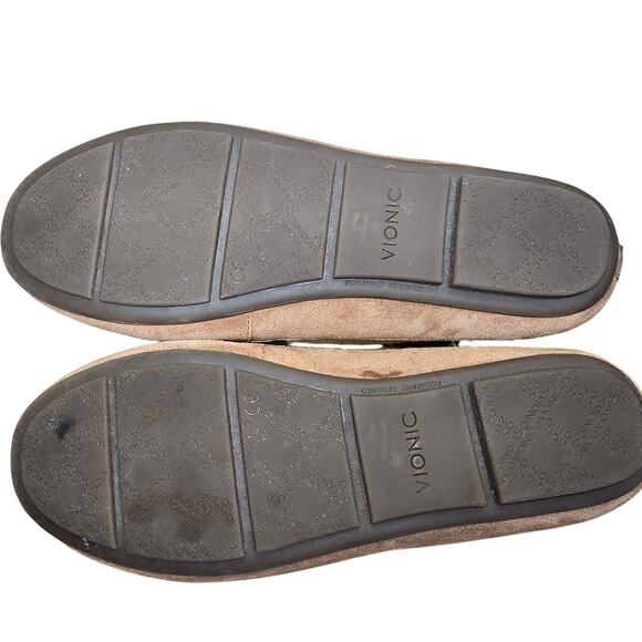 Vionic Women's Chill Bridget Brown Suede Loafers Size 7.5 Slip-On Flats Comfort - Picture 6 of 9